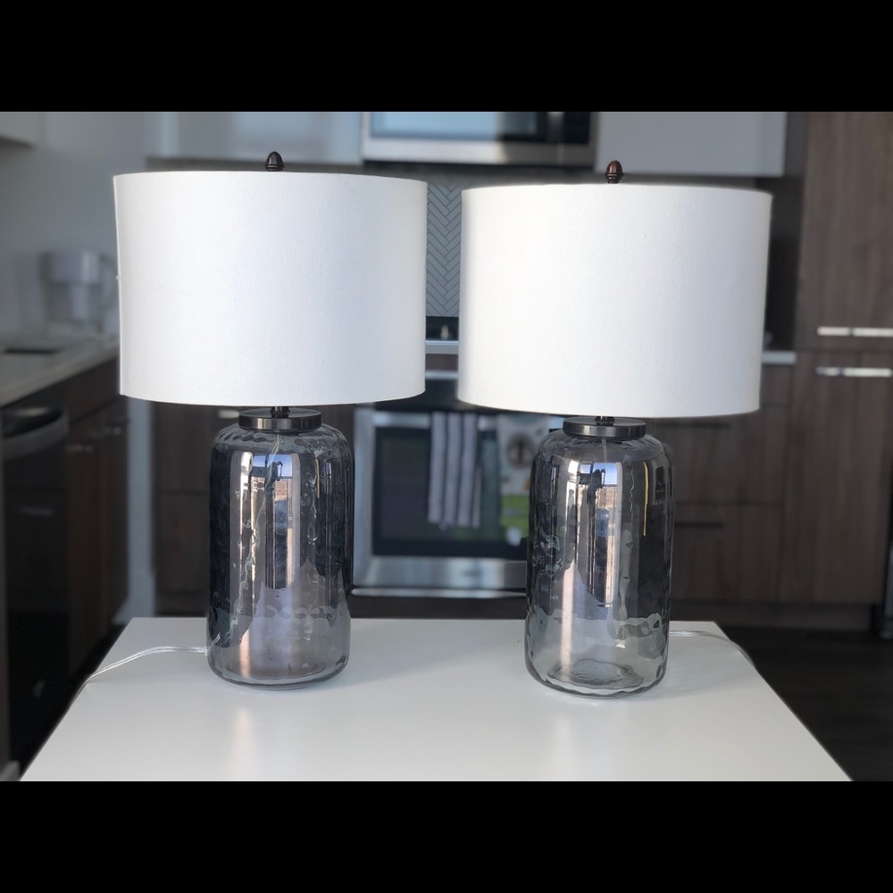 Pottery Barn ALANA GLASS TABLE LAMP